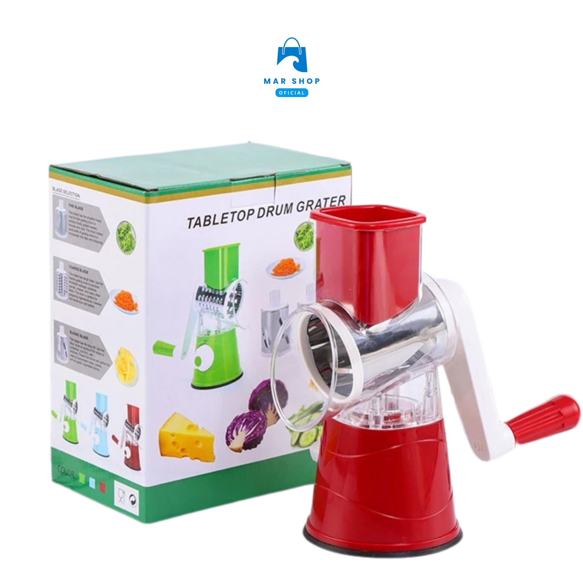 Rallador Giratorio 3 en 1