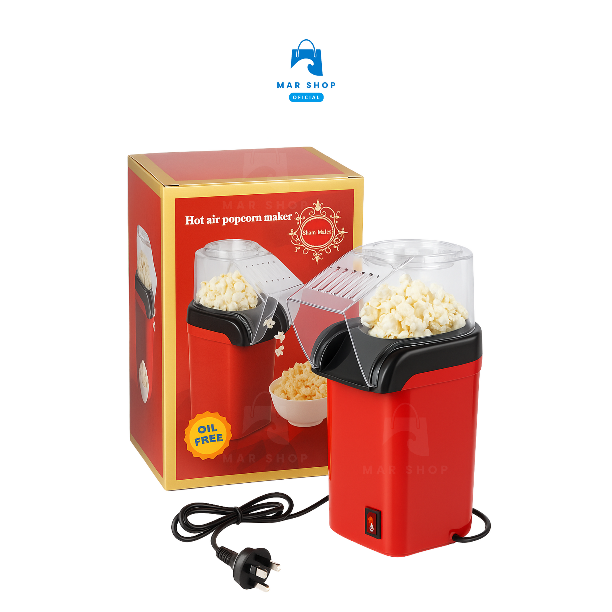 Máquina de Pop Corn Canchita al Aire Caliente (Oil Free)