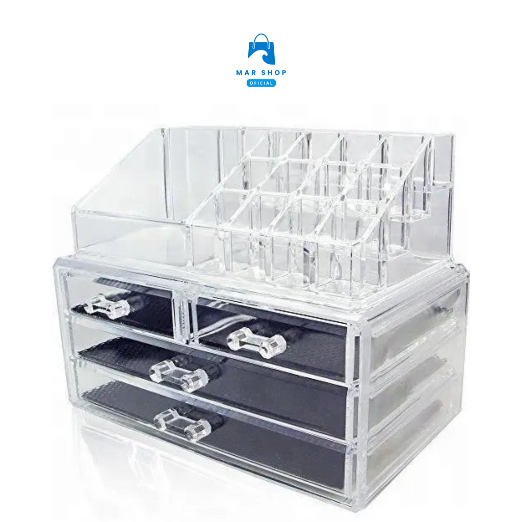 Organizador de Maquillaje Acrílico con 4 Cajones