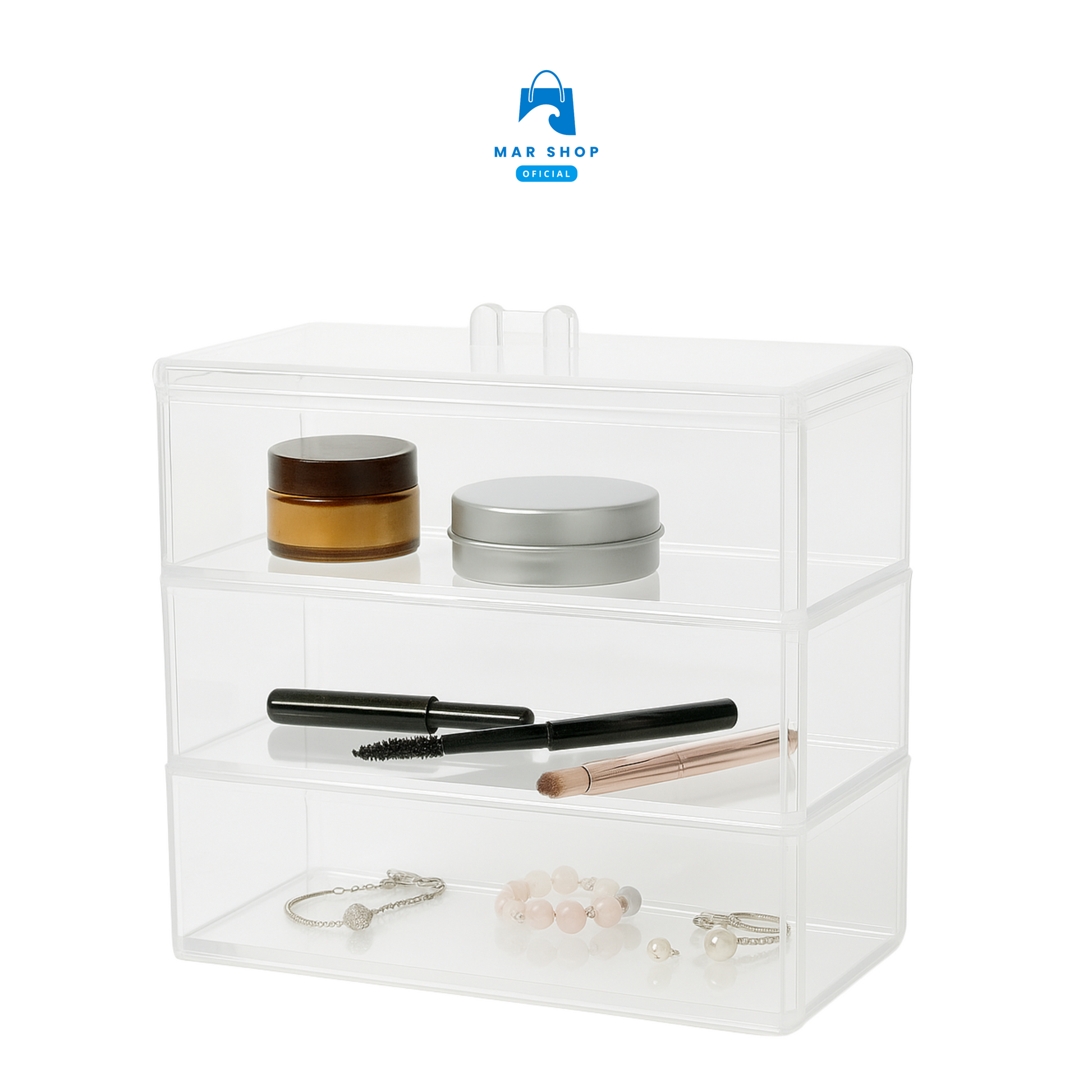 Organizador Acrílico de 3 Niveles
